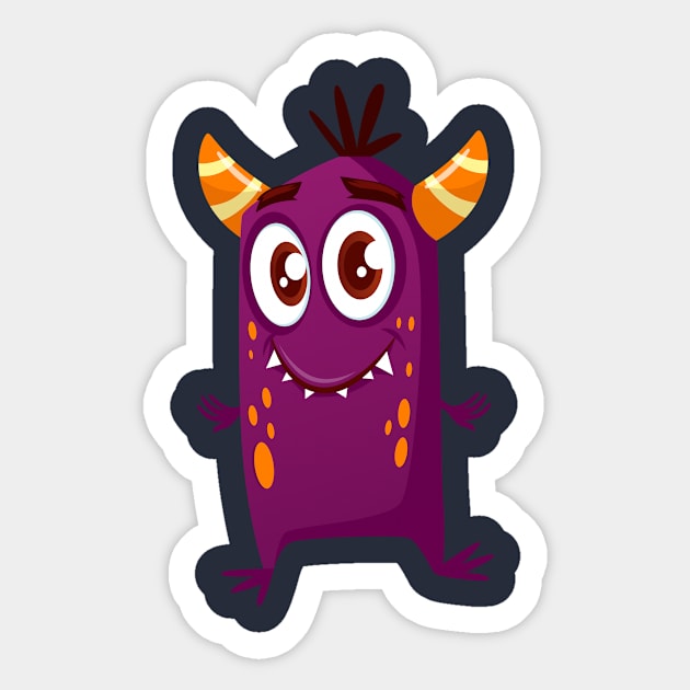 Cute Monster for Kids Sticker by vladocar